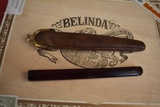 Fume Cigarette Ancien  Avec Étui CUIR