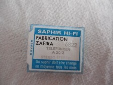 SAPHIR DE TOURNE DISQUE fabrication ZAFIRA POUR TELEFUNKEN A20 / 2