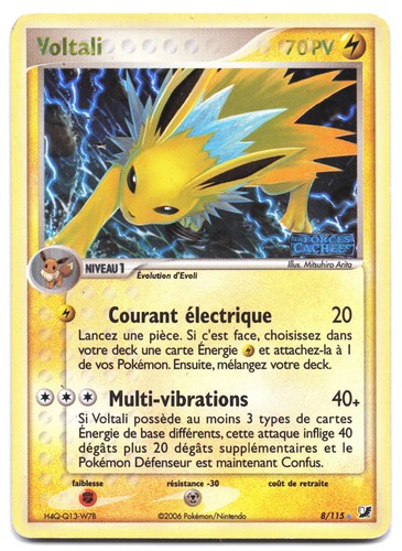 Carte pokémon voltali 115 - pokémon, 8/115