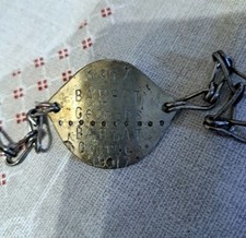 Plaque identité soldat  classe 1917 29éme +115éme régiment infanterie