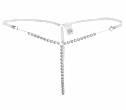 String ouvert avec perle sexy - string,