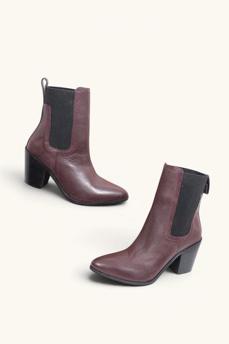 Boots chelsea cuir talon cm - talon, 7