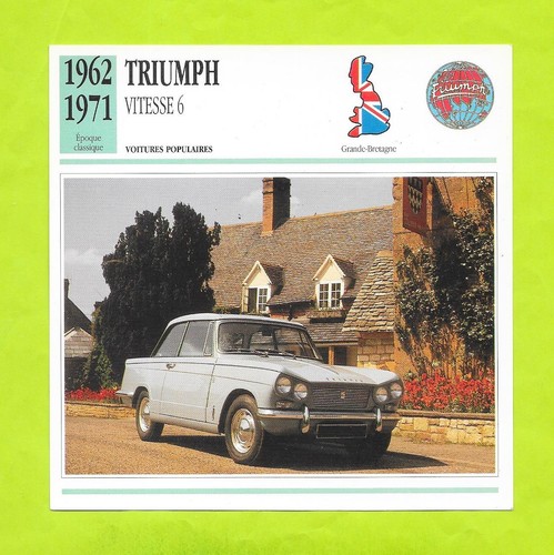 Fiche edito service - -, triumph