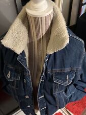 veste jacket trucker  SHERPA EN JEAN HOMME DE LA COLLECTION ZARA MAN TAILLE M