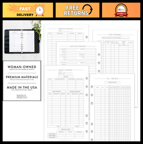 Finance plan refill inserts - a5,
