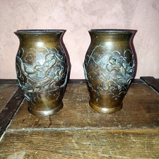 Paire de vase en bronze Dragon