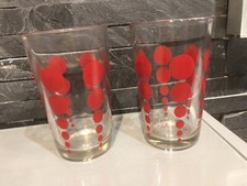 2 verres vintage années 70 à