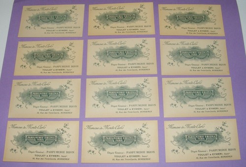 Anciennes cartes parfum - 12,