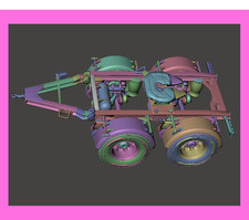 Camion remorque DOLLY  TANDEM