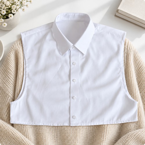Faux col chemise en - faux, de