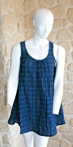 Tunique bleue dahlia neuve