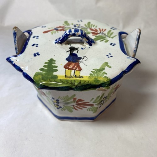 Ancien beurrier faïence - ancien,