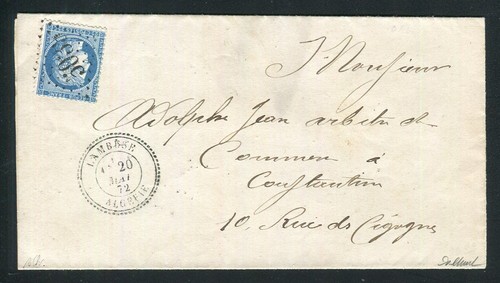 Rare lettre lambèse pour - rare,