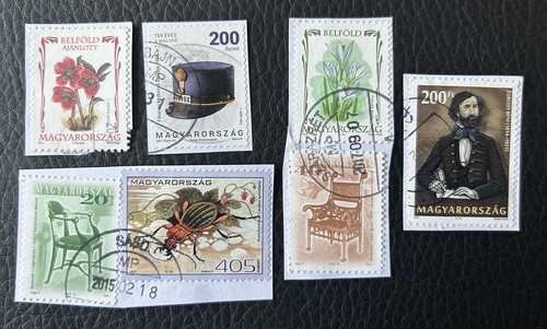 Lot timbres de hongrie - de,