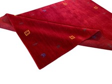 Tapis Gabbeh Rouge 100%Laine