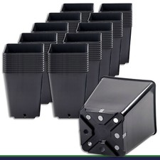 100 X Pot de Fleur 3,5 L Noir