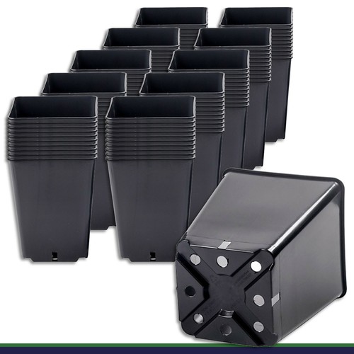 100 pot fleur - 100, noir