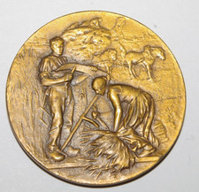 médaille COMICE AGRICOLE DE SAINT QUENTIN signée RIVET