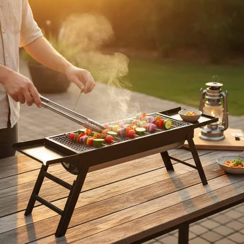 Barbecue pliable charbon - pliable,