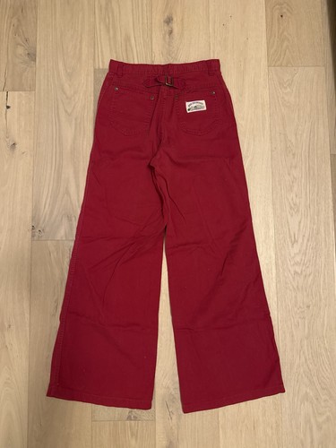 Red vintage bell bottom pants - bell,
