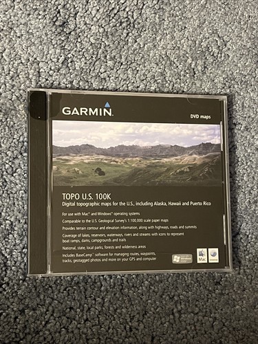 Sealed garmin topo 100k - topo, u.s.