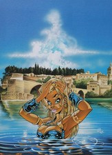 CRISSE : Beauté d’azur (la Bimbo), EX LIBRIS signé, 499 ex