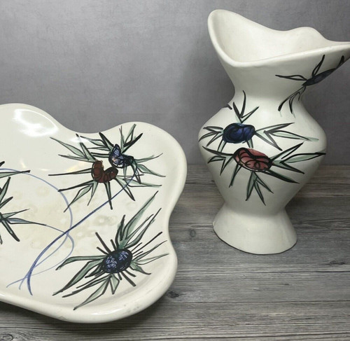 Ensemble vase plat - et,