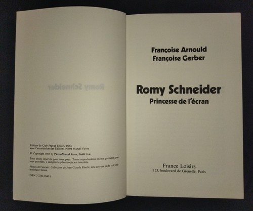 Romy schneider par - schneider, françoise