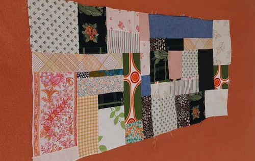 Coupon tissu patchwork couture - tissu,
