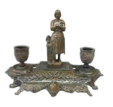 Encrier de bureau Double en