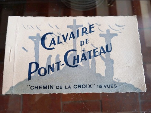 Ancien carnet cpa calvaire - carnet,