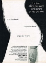 PUBLICITE ADVERTISING 024   1969   PLAYTEX   gaine sous vetements
