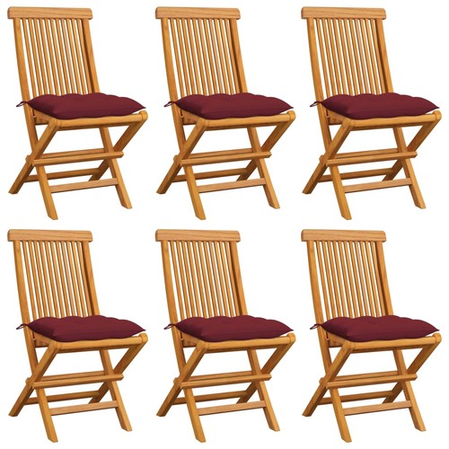 Chaises pliantes avec coussins