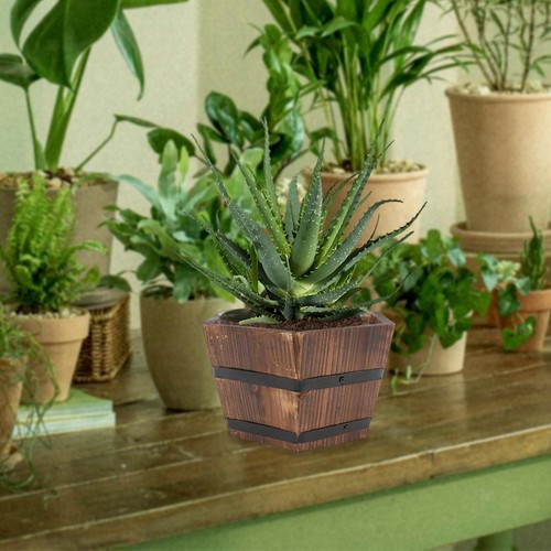 Pot fleurs bois seau - pot,