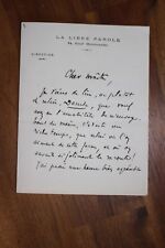 ✒ L.A.S. Gaston MERY à Aurélien SCHOLL - Libre Parole Ordre Martiniste - Denise