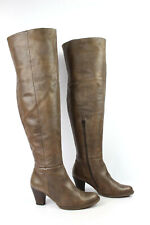 MINKA DESIGN Bottes Cuissardes Cuir Taupe T 36 TRES BON ETAT
