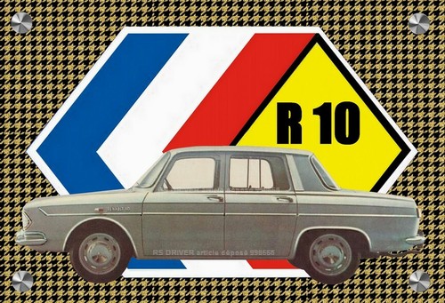 Plaque renault aspect - renault,