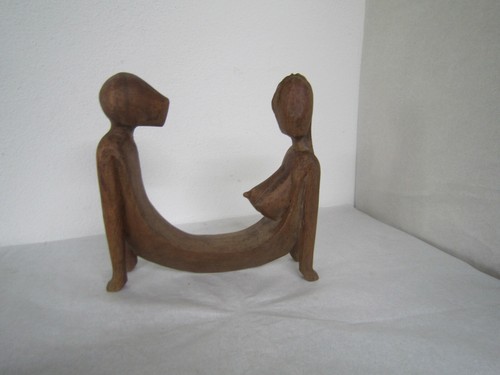 Sculpture bois erotique couple - erotique,