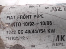 Silencieux avant (echappement) FIAT PUNTO 1