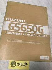 Suzuki GS650G Z 1982 GSG 650 Katana 650  supplément manuel revue technique