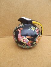 Clamecy Signature Klam et scie Pichet en Faience DUQUENELLE d’oiseau et fleurs