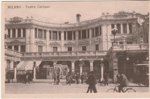 Carte postale milano théâtre - carte,