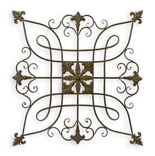 Décoration murale ornementale en fer forgé réplique design rétro décoration