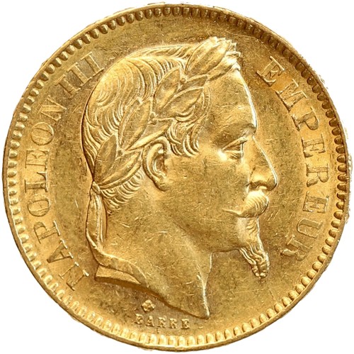 Francs napoléon iii tête - 20,