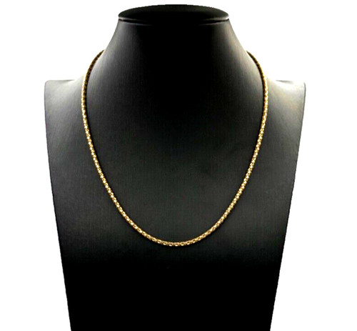Collier maille snake or - en,
