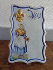 GRAND PORTE MENU FAIENCE