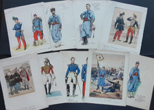 Documentation Zouaves Pontificaux 9 planches Pierre-Albert Leroux & à divers