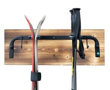 Support ski mur pour 2 - support,
