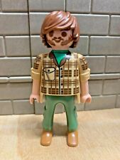 PLAYMOBIL Personnage Soigneur Vétérinaire Zoo 17 - pour CUSTOM RARE VINTAGE