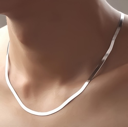 Collier maille miroir 42cm - maille,